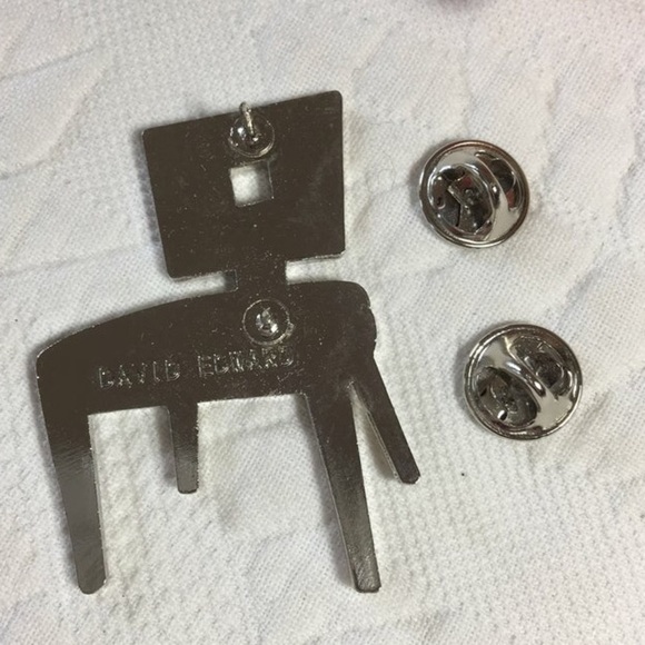 David Edward Vintage Chair Brooch Pin- Silver - Picture 2 of 8